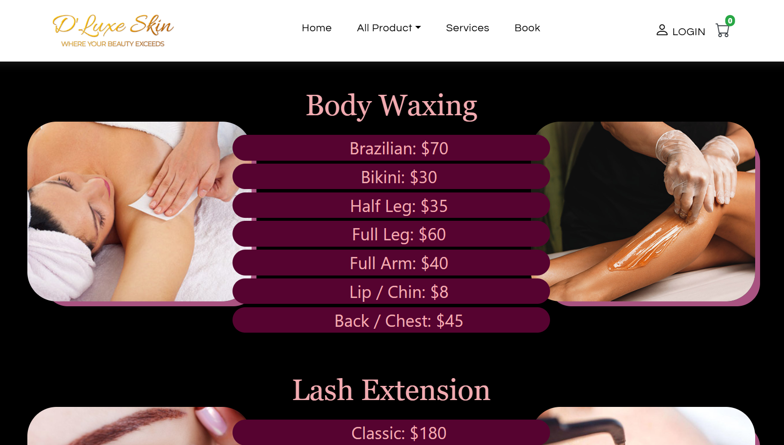 Dluxeskin Product Store