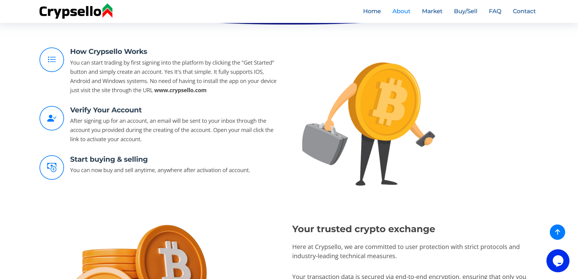 Crypsello Cypto Website